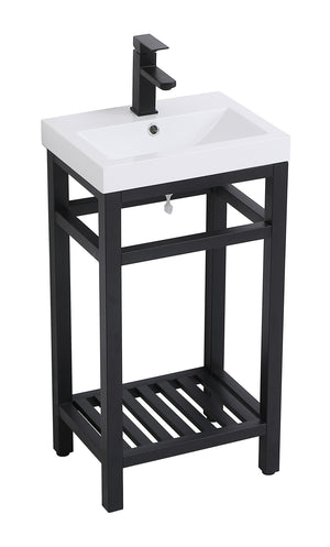 Elegant Lighting - VF14018BK - Single Bathroom Vanity - Raya - Black