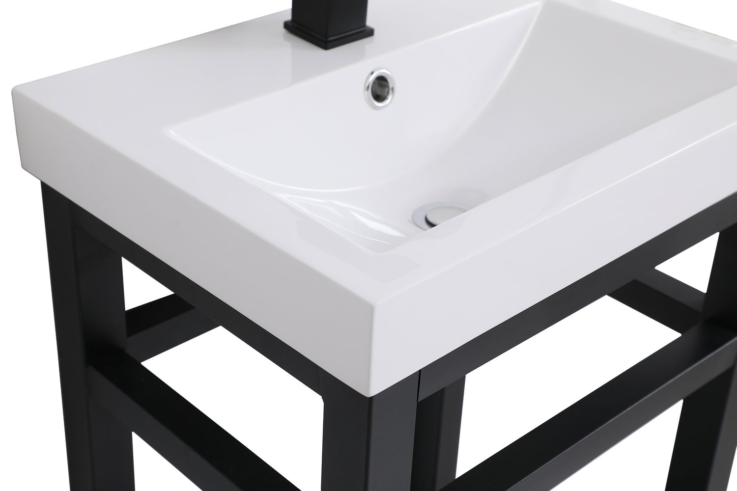 Elegant Lighting - VF14018BK - Single Bathroom Vanity - Raya - Black