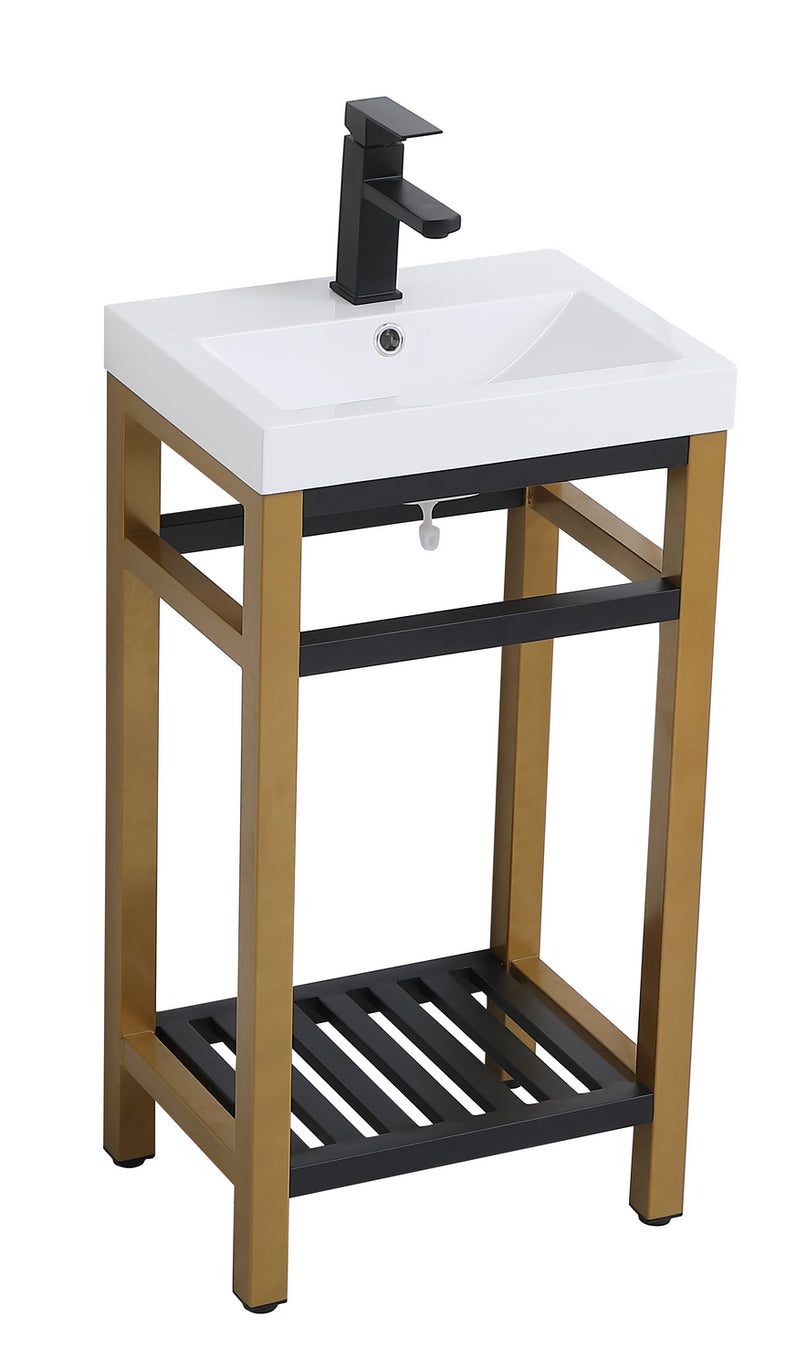 Elegant Lighting - VF14018GB - Single Bathroom Vanity - Raya - Golden Black