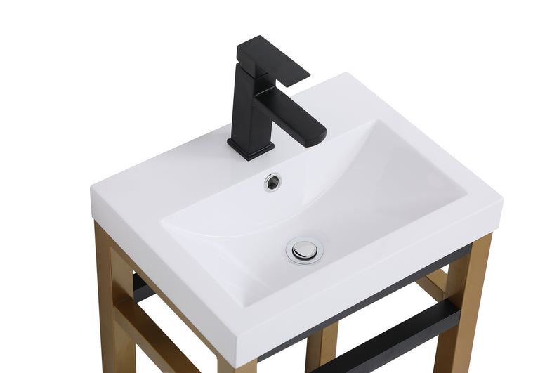 Elegant Lighting - VF14018GB - Single Bathroom Vanity - Raya - Golden Black