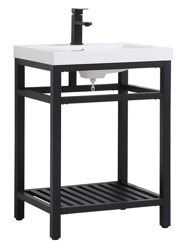 Elegant Lighting - VF14024BK - Single Bathroom Vanity - Raya - black