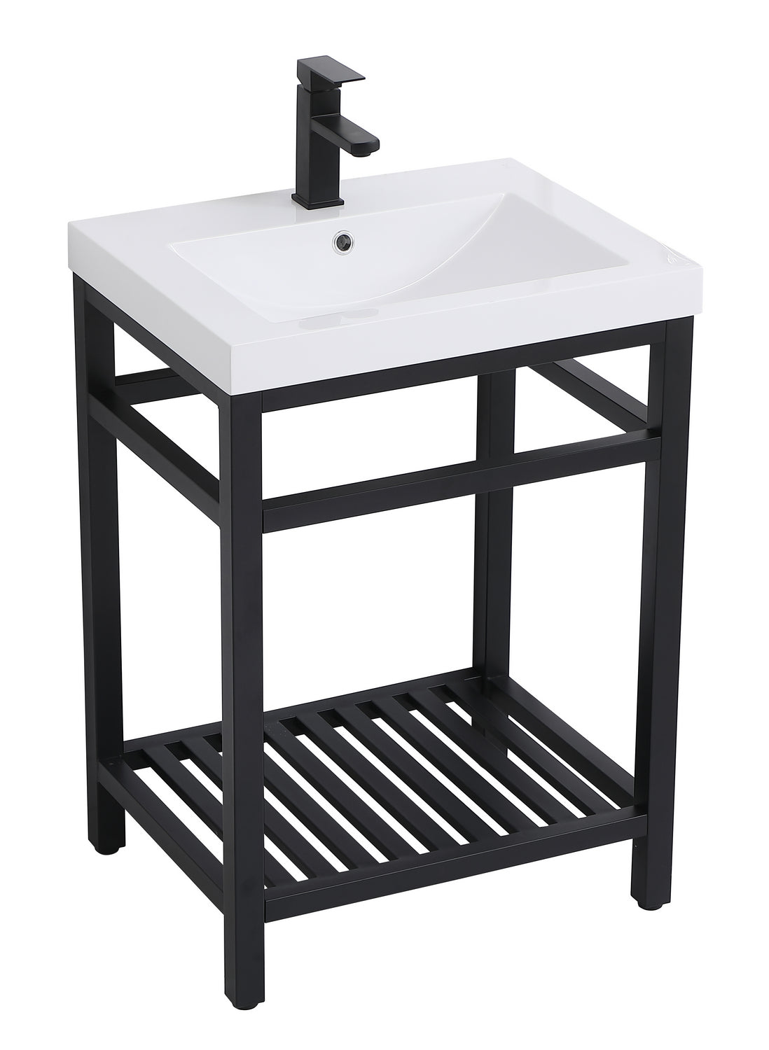 Elegant Lighting - VF14024BK - Single Bathroom Vanity - Raya - Black