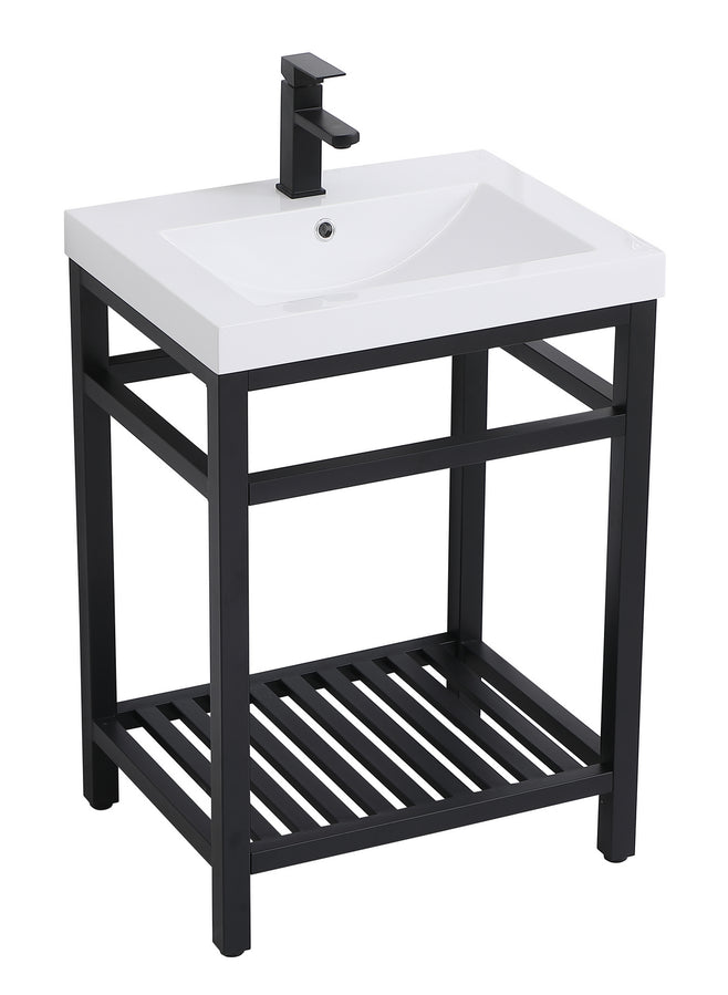 Elegant Lighting - VF14024BK - Single Bathroom Vanity - Raya - black