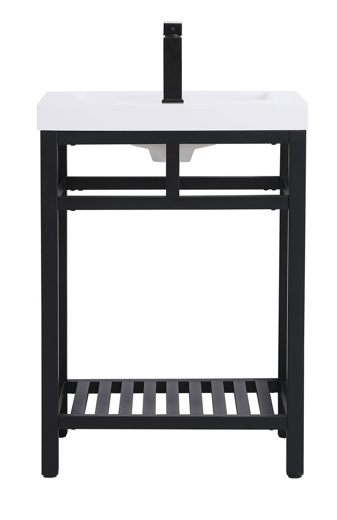 Elegant Lighting - VF14024BK - Single Bathroom Vanity - Raya - black