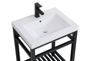 Elegant Lighting - VF14024BK - Single Bathroom Vanity - Raya - Black