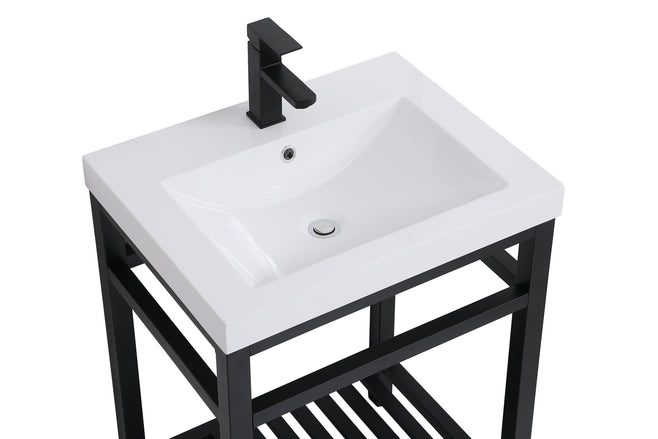Elegant Lighting - VF14024BK - Single Bathroom Vanity - Raya - black