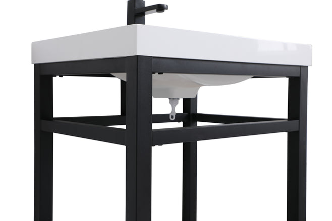Elegant Lighting - VF14024BK - Single Bathroom Vanity - Raya - black