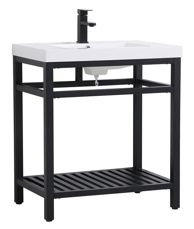 Elegant Lighting - VF14030BK - Single Bathroom Vanity - Raya - black