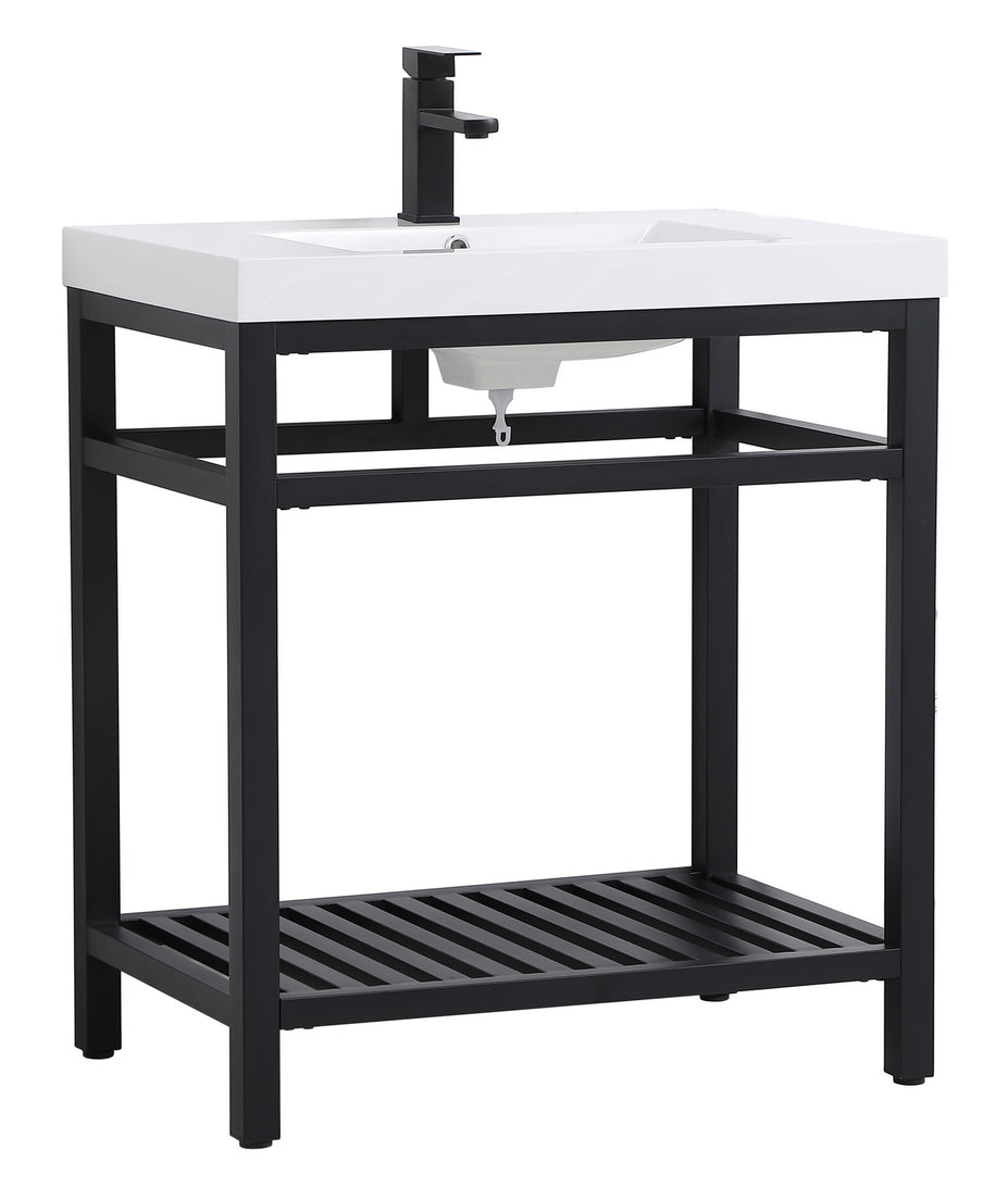 Elegant Lighting - VF14030BK - Single Bathroom Vanity - Raya - Black