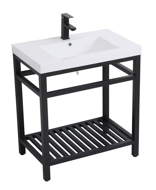 Elegant Lighting - VF14030BK - Single Bathroom Vanity - Raya - black