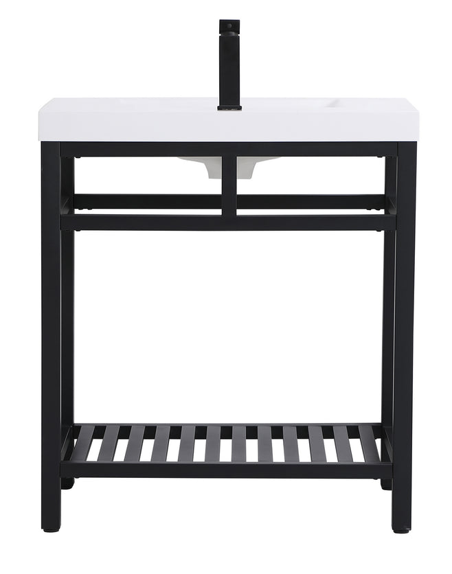 Elegant Lighting - VF14030BK - Single Bathroom Vanity - Raya - black