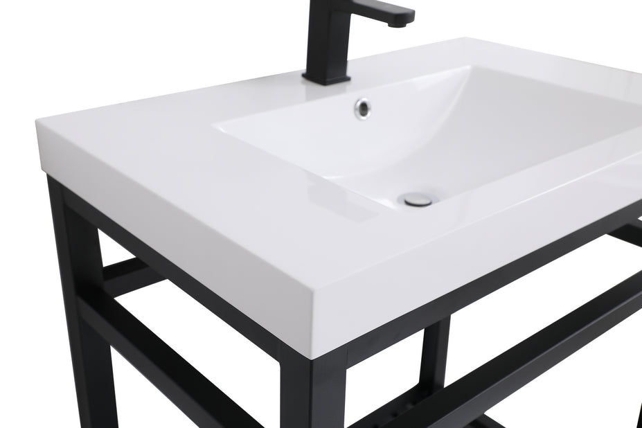 Elegant Lighting - VF14030BK - Single Bathroom Vanity - Raya - Black