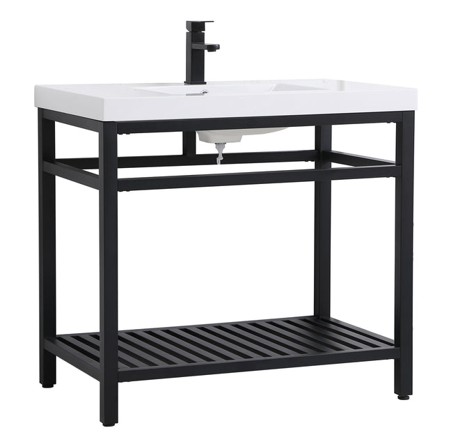 Elegant Lighting - VF14036BK - Single Bathroom Vanity - Raya - black