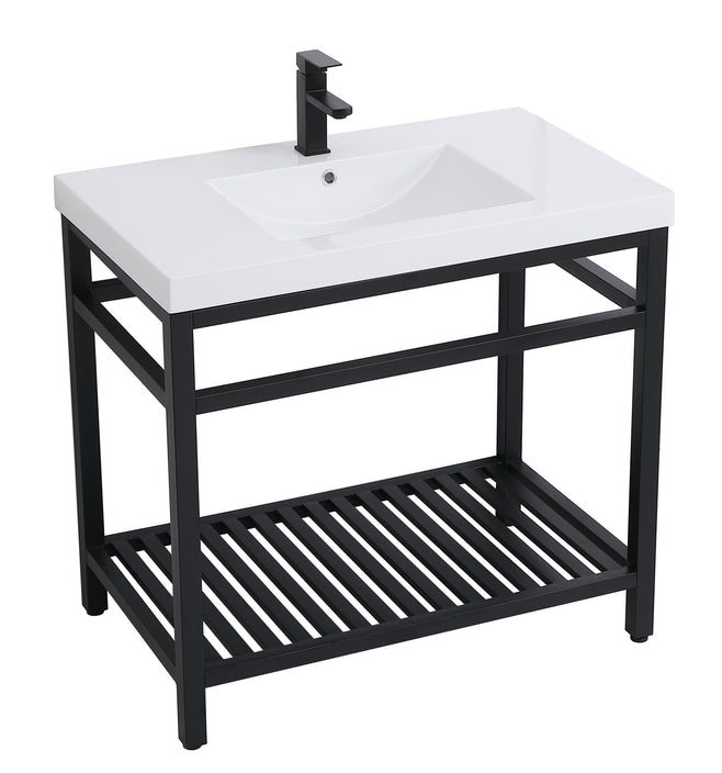 Elegant Lighting - VF14036BK - Single Bathroom Vanity - Raya - black
