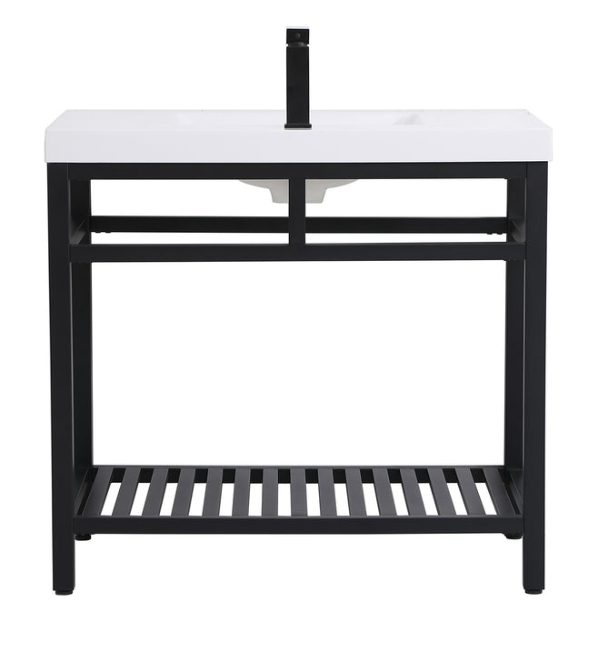 Elegant Lighting - VF14036BK - Single Bathroom Vanity - Raya - black