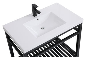 Elegant Lighting - VF14036BK - Single Bathroom Vanity - Raya - Black