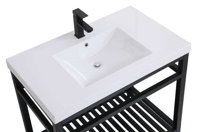 Elegant Lighting - VF14036BK - Single Bathroom Vanity - Raya - black