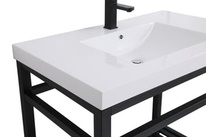 Elegant Lighting - VF14036BK - Single Bathroom Vanity - Raya - Black