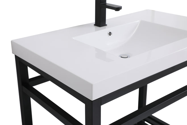 Elegant Lighting - VF14036BK - Single Bathroom Vanity - Raya - black