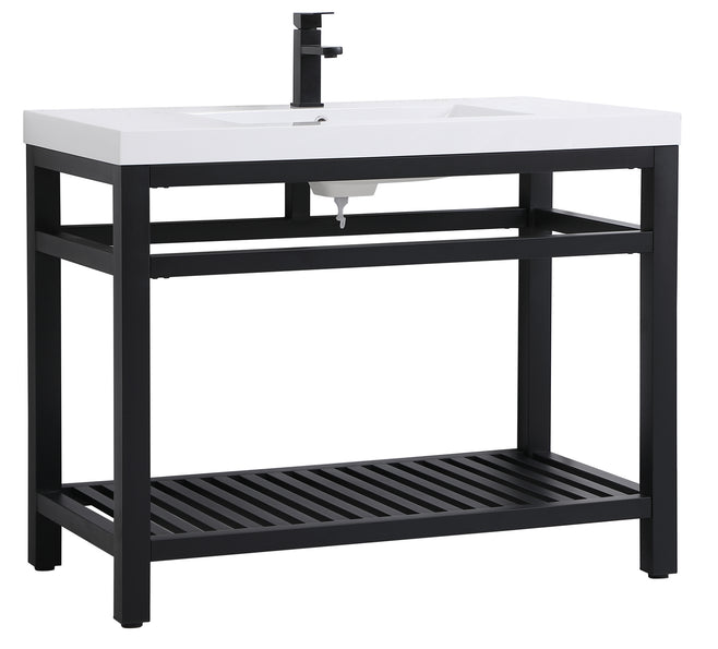 Elegant Lighting - VF14042BK - Single Bathroom Vanity - Raya - black