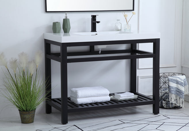 Elegant Lighting - VF14042BK - Single Bathroom Vanity - Raya - black