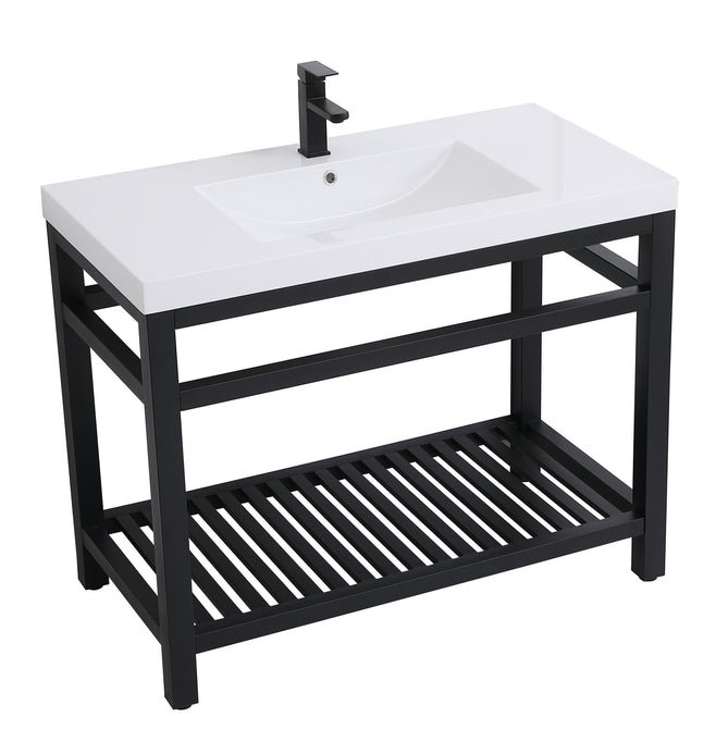 Elegant Lighting - VF14042BK - Single Bathroom Vanity - Raya - black