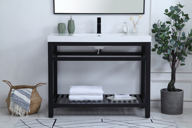 Elegant Lighting - VF14042BK - Single Bathroom Vanity - Raya - black