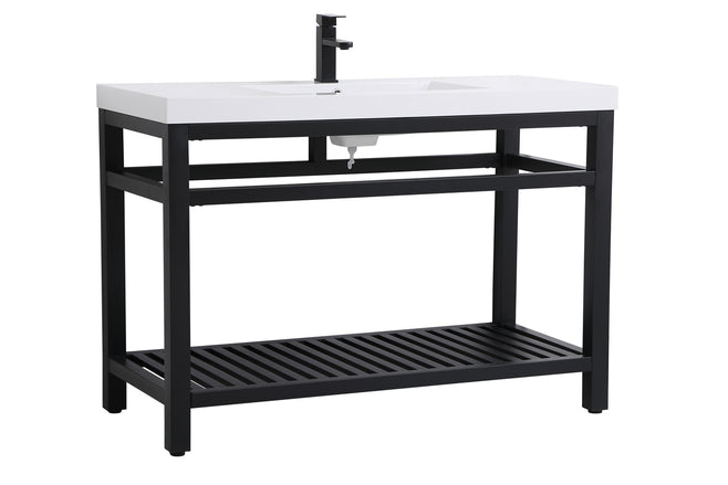 Elegant Lighting - VF14048BK - Single Bathroom Vanity - Raya - black