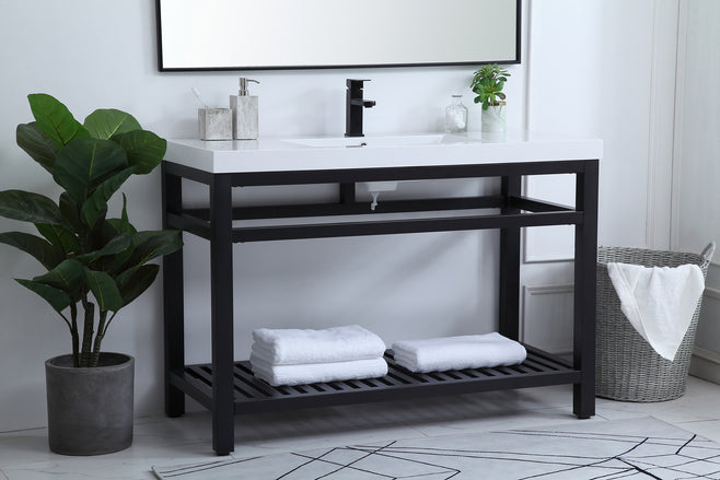 Elegant Lighting - VF14048BK - Single Bathroom Vanity - Raya - black