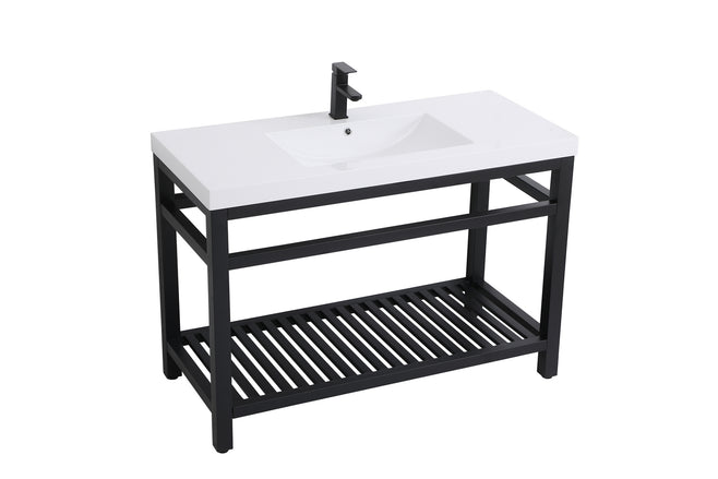 Elegant Lighting - VF14048BK - Single Bathroom Vanity - Raya - black