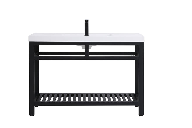 Elegant Lighting - VF14048BK - Single Bathroom Vanity - Raya - black
