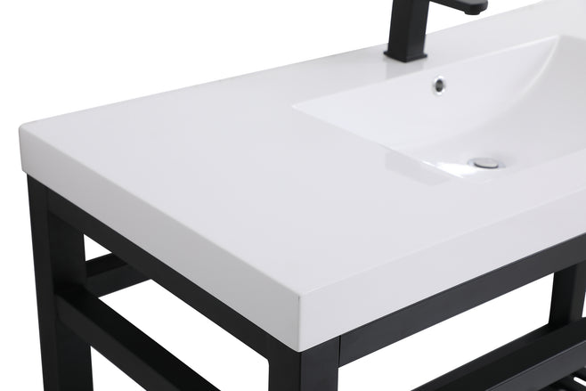 Elegant Lighting - VF14048BK - Single Bathroom Vanity - Raya - black