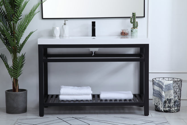 Elegant Lighting - VF14048BK - Single Bathroom Vanity - Raya - black