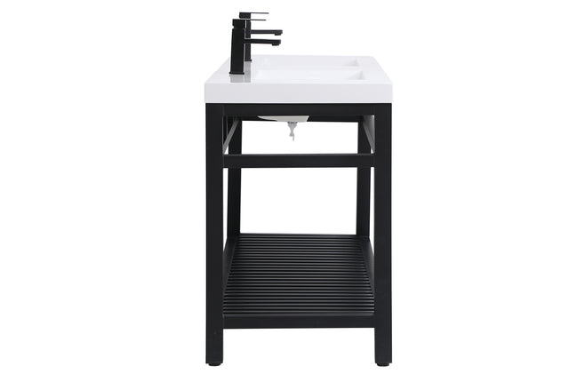 Elegant Lighting - VF14060DBK - Double Bathroom Vanity - Raya - black