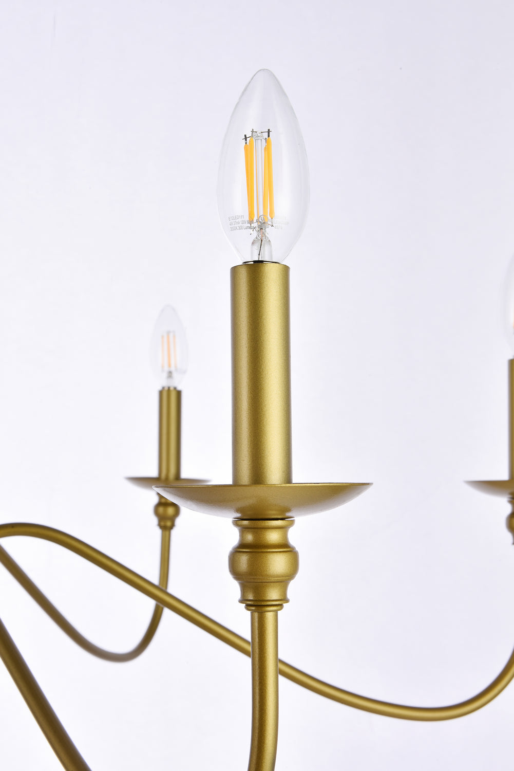 Elegant Lighting - LD5006D36BR - Six Lights Chandelier - Rohan - Brass