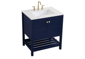 Elegant Lighting - VF16430BL - Single Bathroom Vanity - Theo - Blue