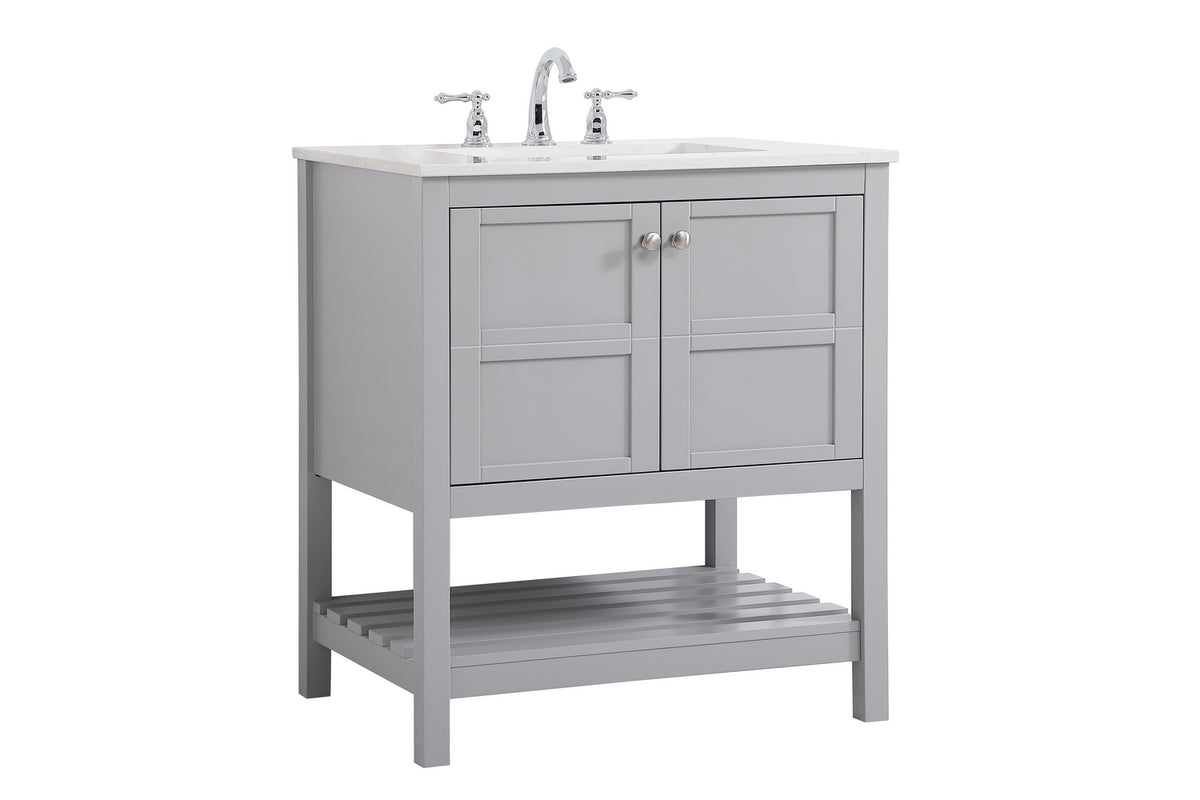 Elegant Lighting - VF16430GR - Single Bathroom Vanity - Theo - Gray