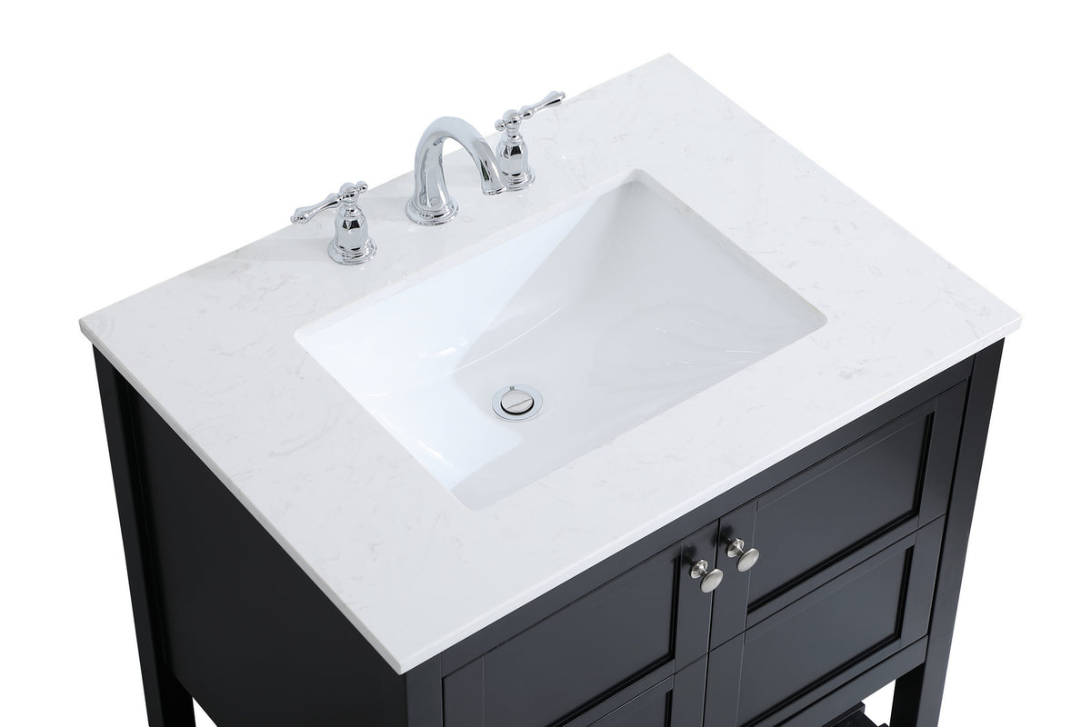 Elegant Lighting - VF16430BK - Single Bathroom Vanity - Theo - Black