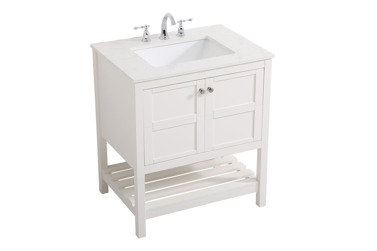 Elegant Lighting - VF16430WH - Single Bathroom Vanity - Theo - White