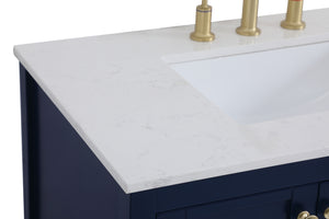 Elegant Lighting - VF16436BL - Single Bathroom Vanity - Theo - Blue