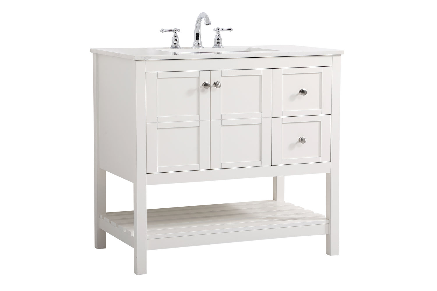 Elegant Lighting - VF16436WH - Single Bathroom Vanity - Theo - White