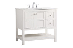 Elegant Lighting - VF16436WH - Single Bathroom Vanity - Theo - White