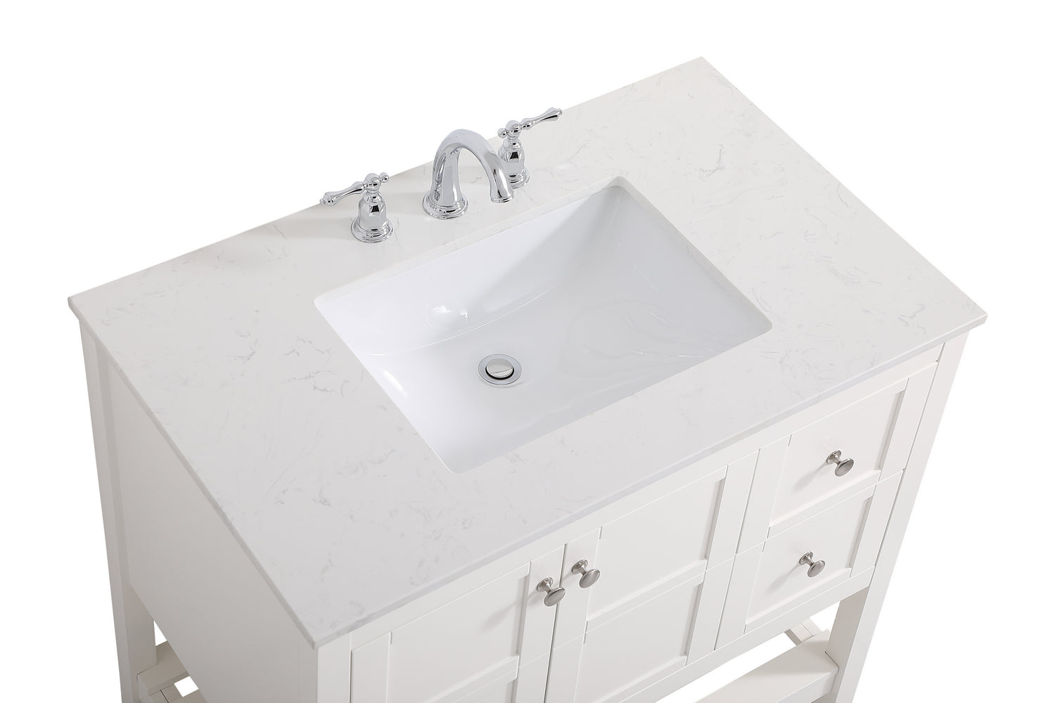 Elegant Lighting - VF16436WH - Single Bathroom Vanity - Theo - White