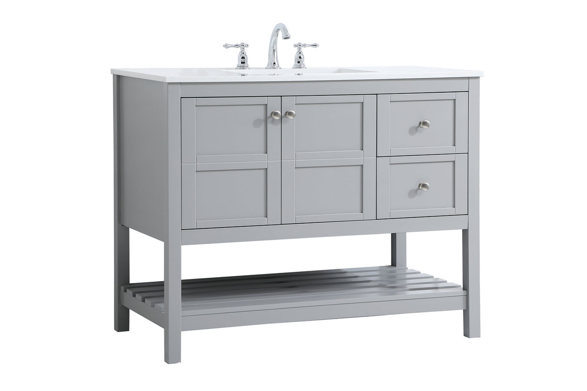 Elegant Lighting - VF16442GR - Single Bathroom Vanity - Theo - Gray