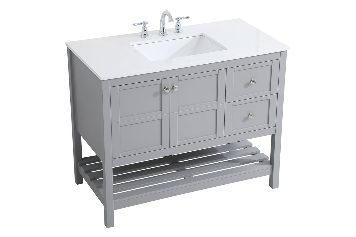 Elegant Lighting - VF16442GR - Single Bathroom Vanity - Theo - Gray