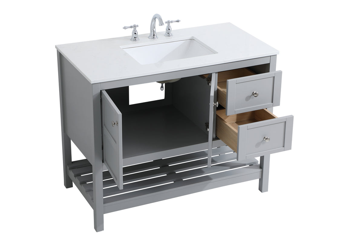 Elegant Lighting - VF16442GR - Single Bathroom Vanity - Theo - Gray