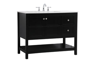 Elegant Lighting - VF16442BK - Single Bathroom Vanity - Theo - Black