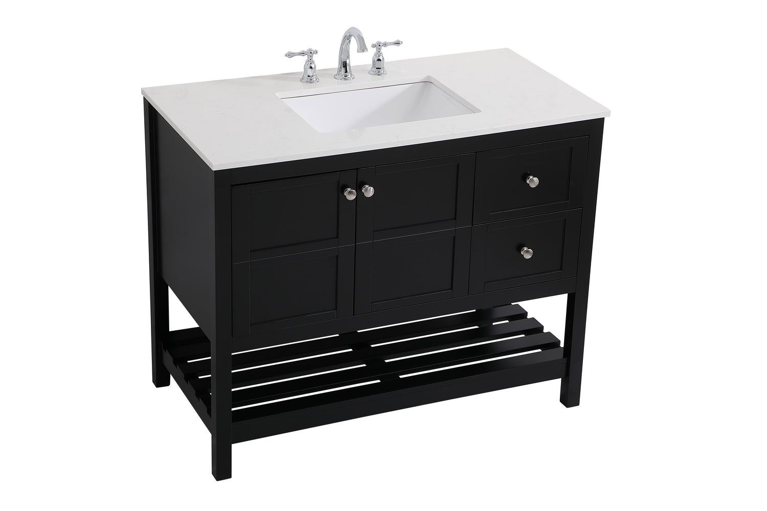 Elegant Lighting - VF16442BK - Single Bathroom Vanity - Theo - Black