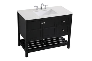 Elegant Lighting - VF16442BK - Single Bathroom Vanity - Theo - Black