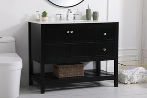 Elegant Lighting - VF16442BK - Single Bathroom Vanity - Theo - Black